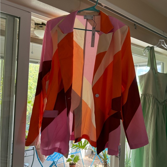 Vibrant Colorblock Women's Wide Leg Jumpsuit - Picture 6 of 6